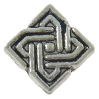 Zinc Alloy Flat Beads, Square, plated Approx 1mm 