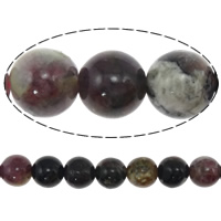 Natural Tourmaline Beads, Round Inch 