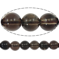 Natürliche Rauchquarz Perlen, rund, Klasse AA, 6mm, Länge:15.5 ZollInch, ca. 65PCs/Strang, verkauft von Strang