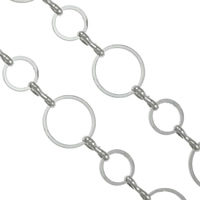 Handmade Brass Chain, plated, rolo chain 12mm, 8mm m 