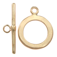 Brass Toggle Clasp, rose gold color plated, single-strand  Approx 2mm 