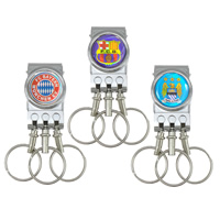 Edelstahl Schlüsselanhänger, plattiert, 2014 Brasilien Weltmeisterschaft Geschenk & verschiedene Muster für Wahl & Epoxy Aufkleber, keine, frei von Blei & Kadmium, Bohrung:ca. 21mm, verkauft von PC