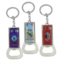 Stainless Steel Key Chain, plated, 2014 Brazil World Cup gift & epoxy gel lead & cadmium free 132mm Approx 26mm 