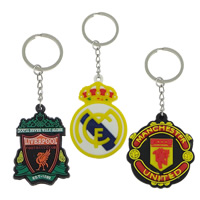 Stainless Steel Key Chain, with Silicone, 2014 Brazil World Cup gift lead & cadmium free Approx 23mm 