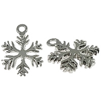 Zinc Alloy Christmas Pendants, Snowflake, plated Approx 2mm 