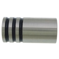 Runder Edelstahl Magnetverschluss, Zylinder, Emaille, originale Farbe, 16x8x8mm, Bohrung:ca. 5mm, verkauft von PC