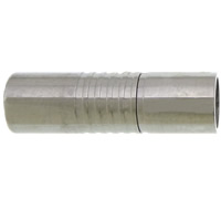 Cierre magnético redondo de acero inoxidable, Tubo, color original, 19x6x6mm, agujero:aproximado 5mm, Vendido por UD