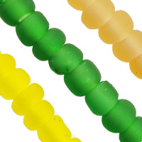 Frosted AB Colors Glass Seed Beads