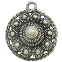 Zinc Alloy Jewelry Pendants, Flat Round, plated Approx 2mm [