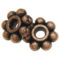 Perles intercalaires en alliage de zinc, fleur, Placage, plus de couleurs à choisir, sans plomb et nickel, 5mm Vendu par sac