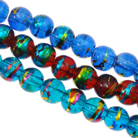 Perles en verre Tréfilé, Rond, banc à étirer, plus de couleurs à choisir, 8mm pouce, Environ Vendu par brin
