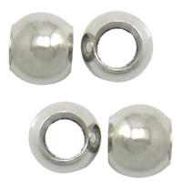 Stainless Steel Beads, 201 Stainless Steel, Round, solid, original color, 3mm Approx 1.5mm 