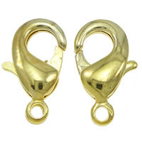 Brass Lobster Clasp, gold color plated Approx 2-3mm 
