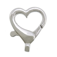 Zinc Alloy Lobster Clasp, Heart, plated cadmium free Approx 2mm 