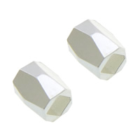 Zinc Alloy Jewelry Beads, Drum, plated, faceted cadmium free Approx 2.2mm 