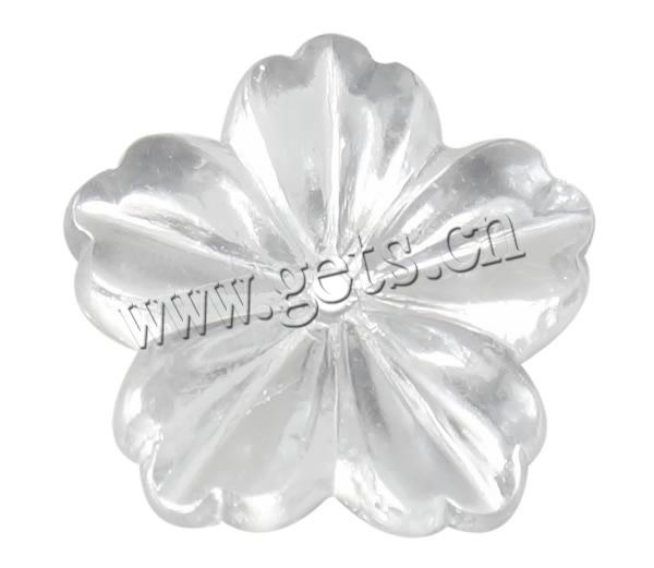 Transparent Acrylic Beads, Flower, more colors for choice, Hole:Approx 1mm, Sold By Bag