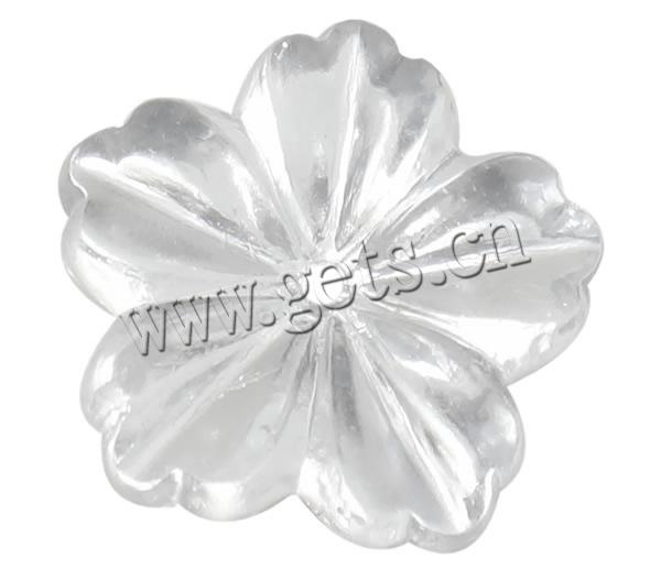 透明なアクリル・ビーズ, アクリル, 花形, 無色, 穴:約 1mm, 売り手 バッグ