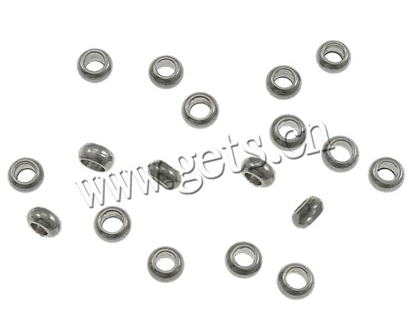 Stainless Steel Crimp Beads, Rondelle, more sizes for choice, original color, 20000PCs/Bag, Sold By Bag