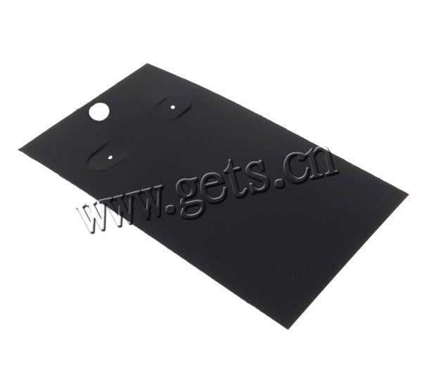 Earring Display Card, Plastic, Rectangle, Customized, 50x90x1mm, Approx 1000PCs/Bag, Sold By Bag
