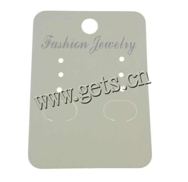 Earring Display Card, Paper, Rectangle, Customized, 4x5.5cm, 1000PCs/Bag, Sold By Bag