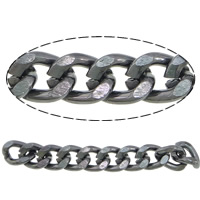 Aluminum Curb Chain, plated m 