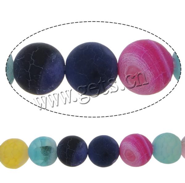 Natural Effloresce Agate Beads, Round, more sizes for choice, Hole:Approx 0.8-1.2mm, Length:Approx 14 Inch, Sold By Strand