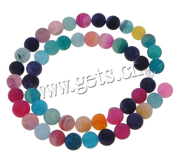 Natural Effloresce Agate Beads, Round, more sizes for choice, Hole:Approx 0.8-1.2mm, Length:Approx 14 Inch, Sold By Strand