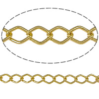 Aluminum Rhombus Chain, plated m 