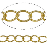 Aluminum Twist Oval Chain, plated m 