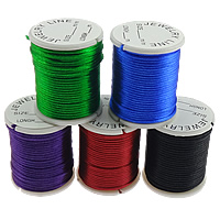 Polyamide Cord, corde en nylon, avec bobine plastique, Importé de Corée du Sud, couleurs mélangées, 1mm  Vendu par lot
