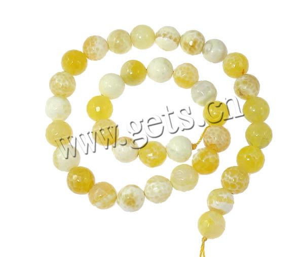 Fire Agate Beads, Round, more sizes for choice & faceted, Hole:Approx 1-1.5mm, Length:Approx 15 Inch, Sold By Strand