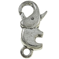 Zinc Alloy Lobster Clasp, Elephant, plated nickel, lead & cadmium free Approx 3mm 