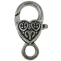 Zinc Alloy Lobster Clasp, Heart, plated nickel, lead & cadmium free Approx 4mm 