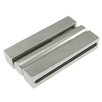 Rectangle Stainless Steel Magnetic Clasp, Acier inoxydable 316, couleur originale Environ Vendu par PC