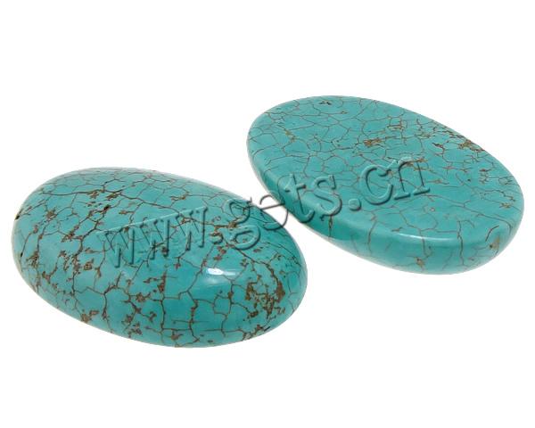 Synthetic Turquoise Cabochon, Oval, Customized & more sizes for choice & flat back, turquoise blue, Sold By PC
