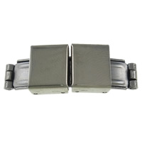Stainless Steel Watch Band Clasp, original color Approx 
