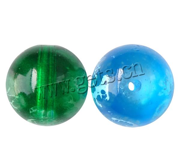 Baking Varnish Glass Beads, Round, stoving varnish, different size for choice, more colors for choice, Hole:Approx 1-2mm, Length:Approx 32 Inch, Sold By Strand