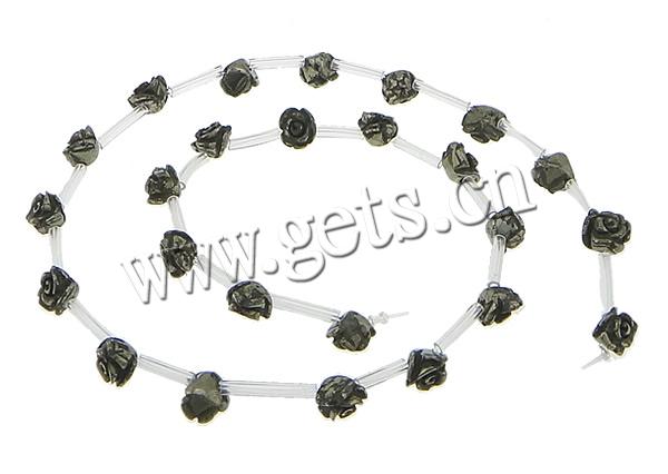 Pyrite dorée perles, fleur, naturel, normes différentes pour le choix, Trou:Environ 1-2mm, Longueur:Environ 16 pouce, Vendu par brin