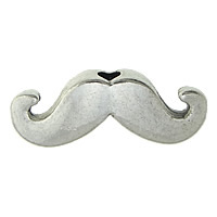 Zinc Alloy Jewelry Beads, Mustache, plated cadmium free Approx 2mm, Approx 