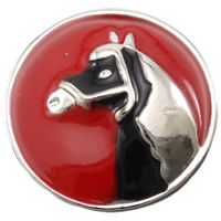 Zinc Alloy Jewelry Snap Button, Flat Round, plated, Customized & enamel nickel, lead & cadmium free 