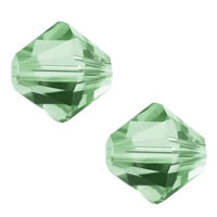 Grano de cristal Xilion bicono Swarovski ® 5328, facetas, Erinite, 5mm, 720PCs/Bolsa, Vendido por Bolsa