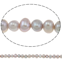 Potato Cultured Freshwater Pearl Beads, natural, purple, 6-7mm Approx 0.8mm Approx 13.7 Inch 