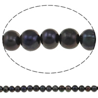 Potato Cultured Freshwater Pearl Beads, dark green, 9-10mm Approx 0.8mm Approx 14.7 Inch 