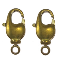 Brass Lobster Claw Clasp, plated, with loop cadmium free Approx 2mm 