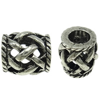 Zinc Alloy European Beads, Drum, plated, without troll & hollow nickel, lead & cadmium free Approx 5mm 