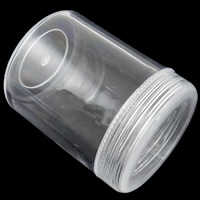 Kunststoff Perlen Behälter, transparent, 39x39x50mm, 10PCs/Tasche, verkauft von Tasche