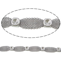 304 Stainless Steel Chain Base, original color, 8mm, Inner Approx 3.5mm 