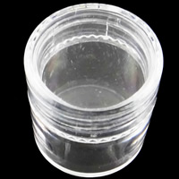 Kunststoff Perlen Behälter, Zylinder, transparent, 160x135x35mm, 30PCs/Box, verkauft von Box