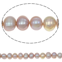 Perle comme Pommes de terre perles d'eau douce, perle d'eau douce cultivée, pomme de terre, naturel, plus de couleurs à choisir, 6-7mm Environ 0.8mm Vendu par brin