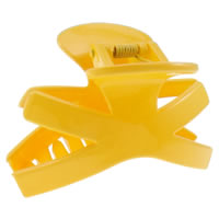 Acrylic Hair Claw Clip, painted, yellow 